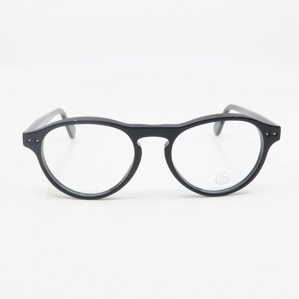 ML 5022 001 Moncler Round Black Eyeglasses w/ case - Picture 2 of 6